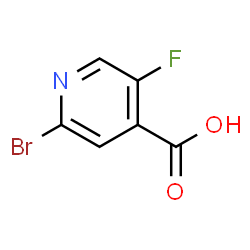 ChemSpider 2D Image | 2-Bromo-5-fluoroisonicotinic acid | C6H3BrFNO2