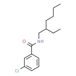 ChemSpider 2D Image | 3-Chloro-N-(2-ethylhexyl)benzamide | C15H22ClNO