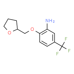 ChemSpider 2D Image | 2-(oxolan-2-ylmethoxy)-5-(trifluoromethyl)aniline | C12H14F3NO2