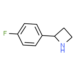 ChemSpider 2D Image | 2-(4-Fluorophenyl)azetidine | C9H10FN