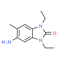 ChemSpider 2D Image | 5-amino-1,3-diethyl-6-methyl-1,3-benzodiazol-2-one | C12H17N3O