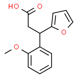 ChemSpider 2D Image | 3-(2-Furyl)-3-(2-methoxyphenyl)propanoic acid | C14H14O4