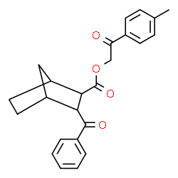 ChemSpider 2D Image | 2-(4-Methylphenyl)-2-oxoethyl 3-benzoylbicyclo[2.2.1]heptane-2-carboxylate | C24H24O4