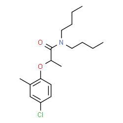 ChemSpider 2D Image | N,N-Dibutyl-2-(4-chloro-2-methylphenoxy)propanamide | C18H28ClNO2