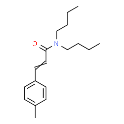 ChemSpider 2D Image | N,N-Dibutyl-3-(4-methylphenyl)acrylamide | C18H27NO