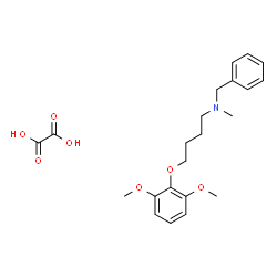 ChemSpider 2D Image | N-Benzyl-4-(2,6-dimethoxyphenoxy)-N-methyl-1-butanamine ethanedioate (1:1) | C22H29NO7