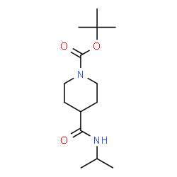 ChemSpider 2D Image | N-Isopropyl 1-BOC-piperidine-4-carboxamide | C14H26N2O3