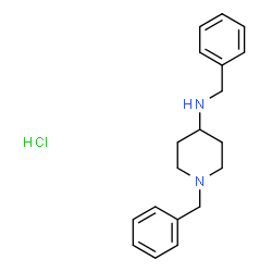 ChemSpider 2D Image | N,1-Dibenzyl-4-piperidinamine hydrochloride (1:1) | C19H25ClN2