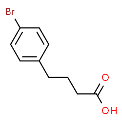 ChemSpider 2D Image | 4-(4-Bromophenyl)butanoic acid | C10H11BrO2