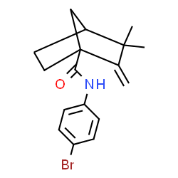 ChemSpider 2D Image | N-(4-Bromophenyl)-3,3-dimethyl-2-methylenebicyclo[2.2.1]heptane-1-carboxamide | C17H20BrNO