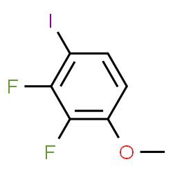 ChemSpider 2D Image | 2,3-Difluoro-1-iodo-4-methoxybenzene | C7H5F2IO