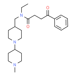 ChemSpider 2D Image | N-Ethyl-N-[(1'-methyl-1,4'-bipiperidin-4-yl)methyl]-4-oxo-4-phenylbutanamide | C24H37N3O2