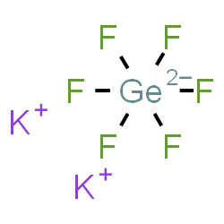 ChemSpider 2D Image | Dipotassium hexafluorogermanate(2-) | F6GeK2