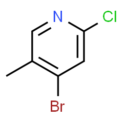 ChemSpider 2D Image | 4-Bromo-2-chloro-5-methylpyridine | C6H5BrClN