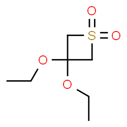 ChemSpider 2D Image | 3,3-Diethoxythietane 1,1-dioxide | C7H14O4S