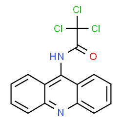 ChemSpider 2D Image | N-(9-Acridinyl)-2,2,2-trichloroacetamide | C15H9Cl3N2O