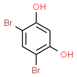 ChemSpider 2D Image | 4,6-Dibromo-1,3-benzenediol | C6H4Br2O2