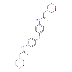 ChemSpider 2D Image | N,N'-(Oxydi-4,1-phenylene)bis[2-(4-morpholinyl)acetamide] | C24H30N4O5