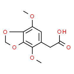 ChemSpider 2D Image | (4,7-Dimethoxy-1,3-benzodioxol-5-yl)acetic acid | C11H12O6
