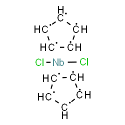 ChemSpider 2D Image | 1,2,3,4,5-Cyclopentanepentayl - dichloroniobium (2:1) | C10H10Cl2Nb