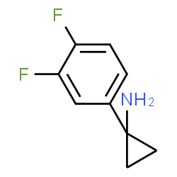ChemSpider 2D Image | 1-(3,4-Difluorphenyl)cyclopropanamin | C9H9F2N