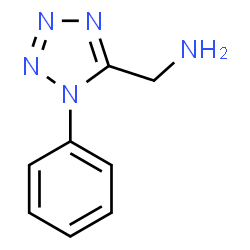ChemSpider 2D Image | 1-(1-Phenyl-1H-tetrazol-5-yl)methanamine | C8H9N5