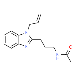 ChemSpider 2D Image | N-[3-(1-Allyl-1H-benzimidazol-2-yl)propyl]acetamide | C15H19N3O