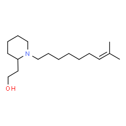 ChemSpider 2D Image | 2-[1-(8-Methyl-7-nonen-1-yl)-2-piperidinyl]ethanol | C17H33NO