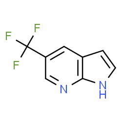 ChemSpider 2D Image | 5-(Trifluormethyl)-1H-pyrrolo[2,3-b]pyridin | C8H5F3N2