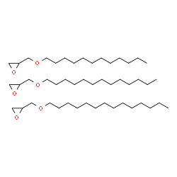 ChemSpider 2D Image | 2-(dodecoxymethyl)oxirane; 2-(tetradecoxymethyl)oxirane; 2-(tridecoxymethyl)oxirane | C48H96O6