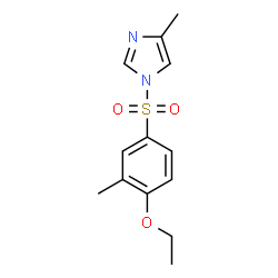 ChemSpider 2D Image | 1-(4-Ethoxy-3-methyl-benzenesulfonyl)-4-methyl-1H-imidazole | C13H16N2O3S