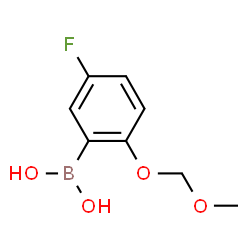 ChemSpider 2D Image | 5-Fluoro-2-(methoxymethoxy)phenylboronic acid | C8H10BFO4