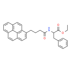 ChemSpider 2D Image | Ethyl N-[4-(1-pyrenyl)butanoyl]phenylalaninate | C31H29NO3
