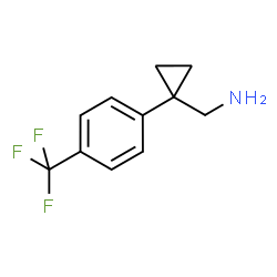 ChemSpider 2D Image | 1-{1-[4-(Trifluoromethyl)phenyl]cyclopropyl}methanamine | C11H12F3N