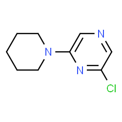 ChemSpider 2D Image | 2-Chloro-6-(1-piperidinyl)pyrazine | C9H12ClN3