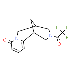 ChemSpider 2D Image | 11-(Trifluoroacetyl)-7,11-diazatricyclo[7.3.1.0~2,7~]trideca-2,4-dien-6-one | C13H13F3N2O2