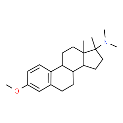 ChemSpider 2D Image | 3-Methoxy-N,N,17-trimethylestra-1,3,5(10)-trien-17-amine | C22H33NO