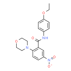 ChemSpider 2D Image | N-(4-Ethoxyphenyl)-2-(4-morpholinyl)-5-nitrobenzamide | C19H21N3O5