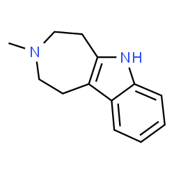 ChemSpider 2D Image | 3-Methyl-1,2,3,4,5,6-hexahydroazepino[4,5-b]indole | C13H16N2