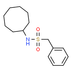 ChemSpider 2D Image | N-Cyclooctyl-1-phenylmethanesulfonamide | C15H23NO2S
