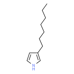 ChemSpider 2D Image | 3-Heptyl-1H-pyrrole | C11H19N