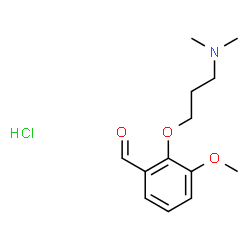 ChemSpider 2D Image | 2-[3-(dimethylamino)propoxy]-3-methoxybenzaldehyde hydrochloride | C13H20ClNO3