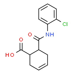ChemSpider 2D Image | 6-[(2-chloroanilino)carbonyl]cyclohex-3-ene-1-carboxylic acid | C14H14ClNO3