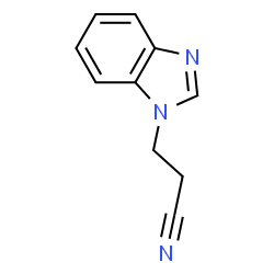 ChemSpider 2D Image | 3-(1H-Benzimidazol-1-yl)propanenitrile | C10H9N3