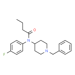 ChemSpider 2D Image | N-(1-Benzyl-4-piperidinyl)-N-(4-fluorophenyl)butanamide | C22H27FN2O
