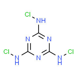 ChemSpider 2D Image | Trichloromelamine | C3H3Cl3N6