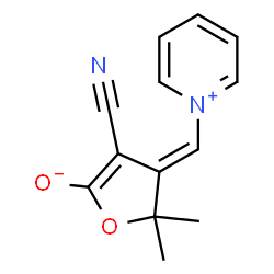 ChemSpider 2D Image | (4E)-3-Cyano-5,5-dimethyl-4-(1-pyridiniumylmethylene)-4,5-dihydro-2-furanolate | C13H12N2O2