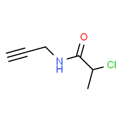 ChemSpider 2D Image | 2-Chloro-N-(2-propyn-1-yl)propanamide | C6H8ClNO
