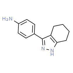 ChemSpider 2D Image | 4-(4,5,6,7-Tetrahydro-1H-indazol-3-yl)aniline | C13H15N3