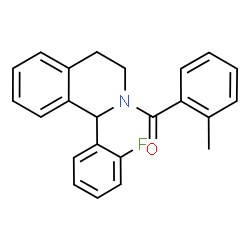 ChemSpider 2D Image | [1-(2-Fluorophenyl)-3,4-dihydro-2(1H)-isoquinolinyl](2-methylphenyl)methanone | C23H20FNO
